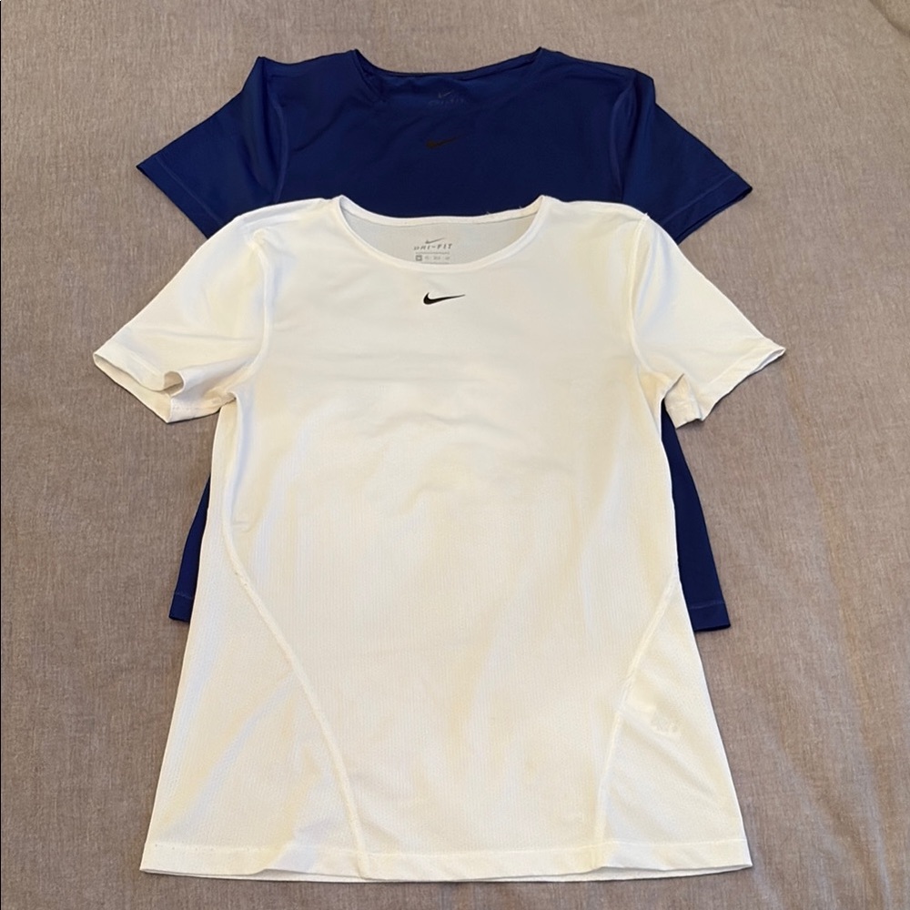 Nike Blue and White Performance T-Shirts - 2 for 25 Bundle!!